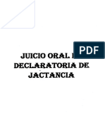Oral de Declaracion de Jactancia