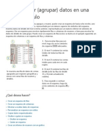 Esquematizar (Agrupar) Datos en Una Hoja de Cálculo - Excel