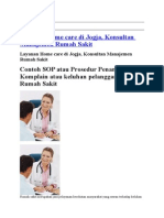 Download Contoh SOP atau Prosedur Penanganan Komplain atau keluhan pelanggan di Rumah Sakit by yoyok SN287385227 doc pdf