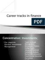 Career Tracks in Finance