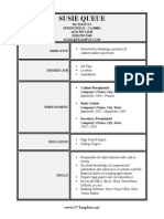 Cashier CV Letter