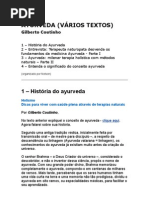  AYURVEDA VARIOS TEXTOS Gilberto Coutinho Holismo Terapias Naturais