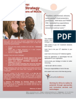 Defining ICT Strategy For Decision Makers of NGOs Workshop - Flyer