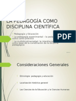 Clase 1 Pedagogia Como Disciplina (Copia en Conflicto de CI7427EA964DAA 2015-08-27)