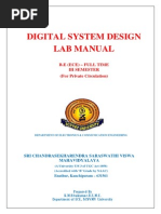 Digital System Design Lab Manual - KMS