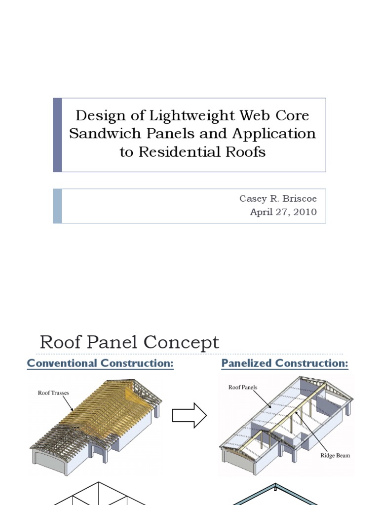 Design of Lightweight Web Core Sandwich Panels and Application To ...