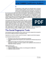 SA8000 2014 Auditor Guidance for Social Fingerprint