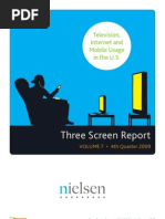 Three Screen Report: Television, Internet and Mobile Usage in The U.S