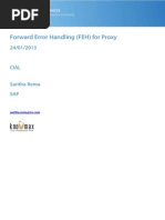 Forward Error Handling (FEH) For Proxy