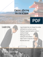 4 Factors Affecting The Rise of Japan
