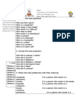 Professions Exercise 6th 4