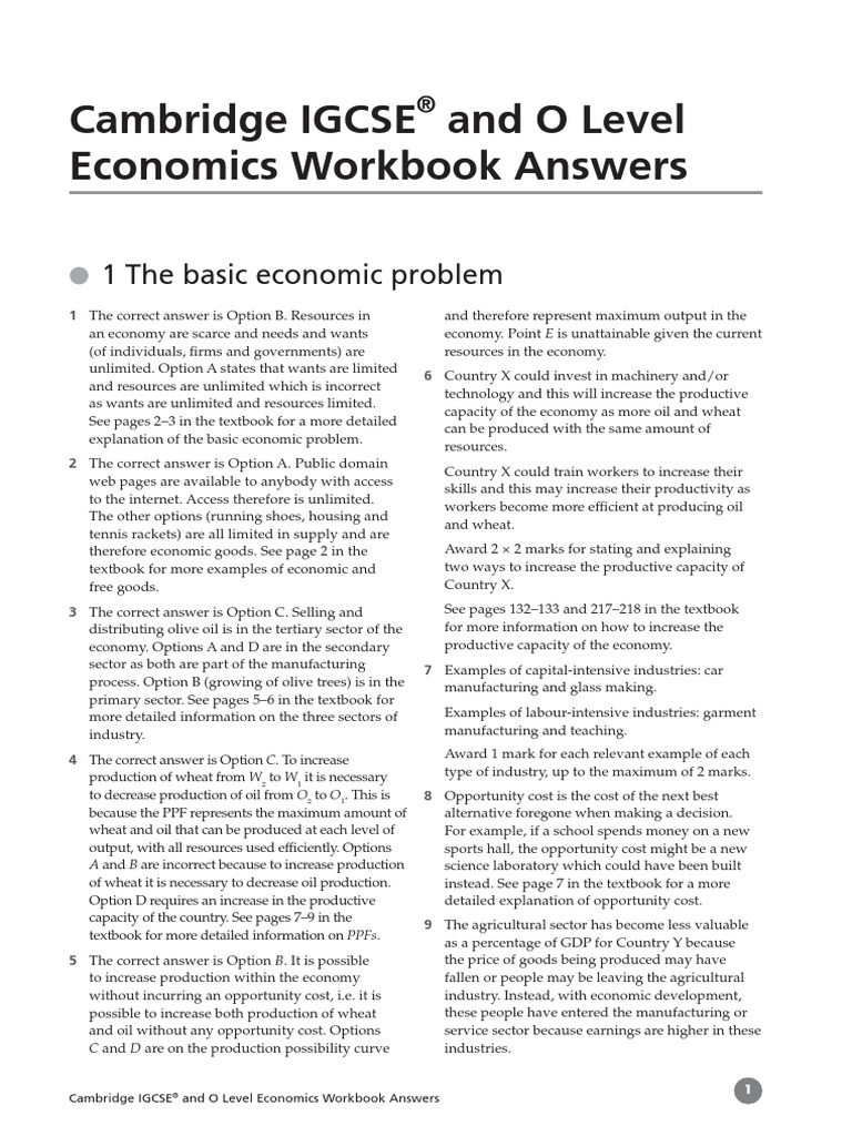 igcse economics wb answers screen optimised pdfs pdf price elasticity of demand demand