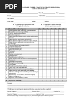 Tower Crane Checklist