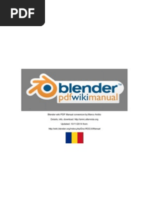 Blender Wiki Pdf Manual Ro 20141110