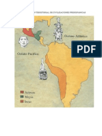 Mapa de Ubicación Territorial de Civilizaciones Prehispánicas