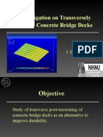 An Investigation on Transversely Prestressed Concrete Bridge Decks