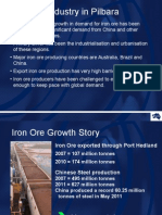 Iron Ore Industry in Pilbara: - Chin