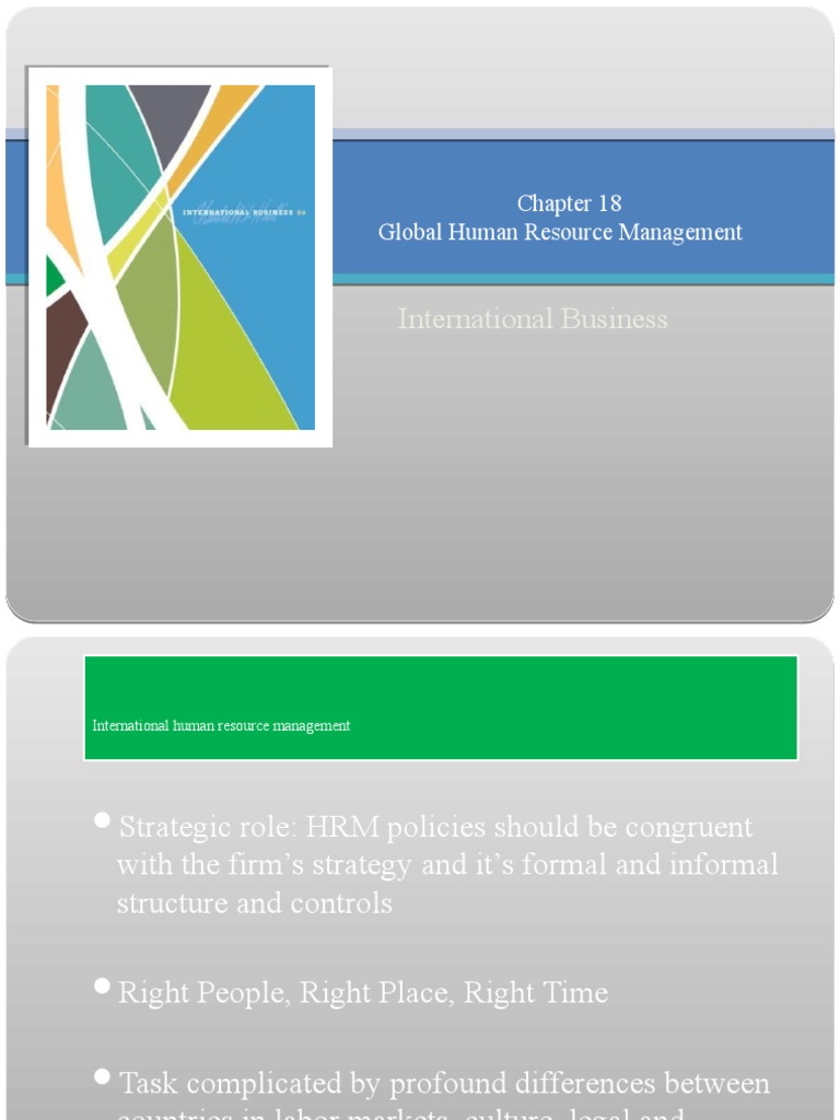International Business: Global Human Resource Management | PDF ...