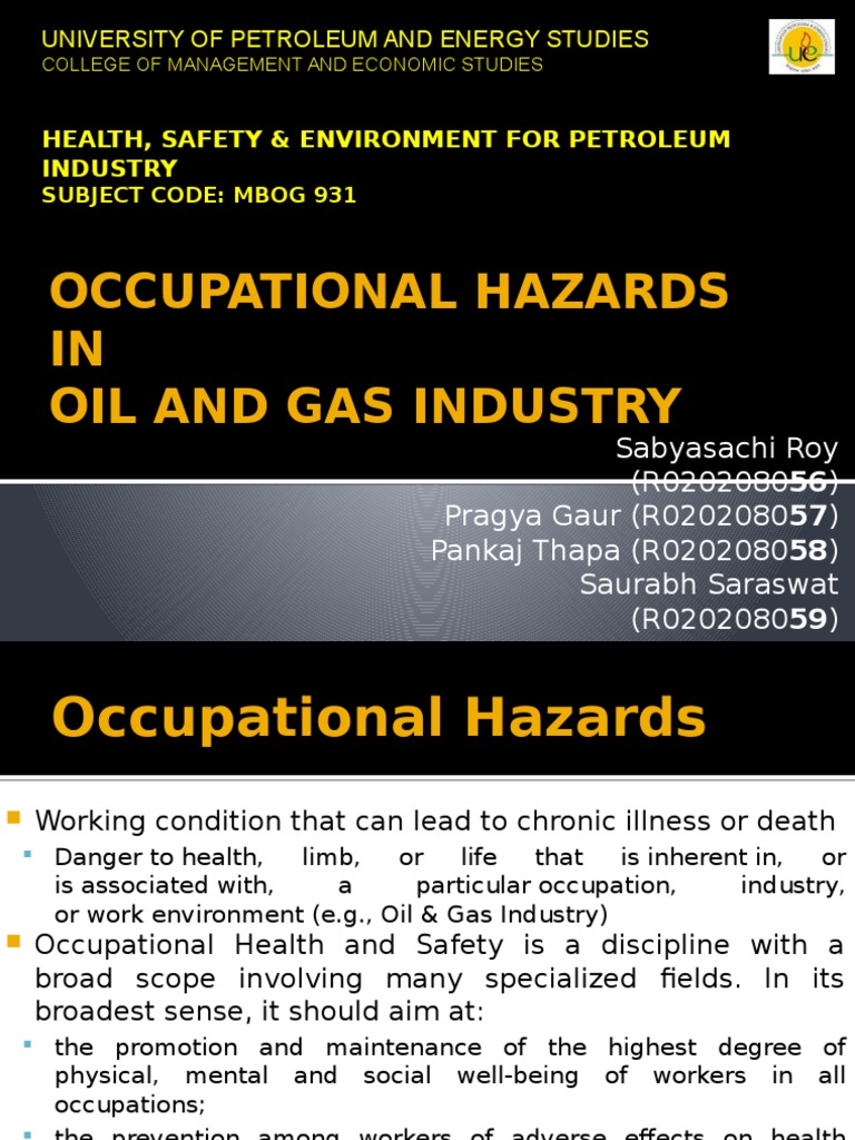 occupational hazards Occupational Safety And Health Human Factors