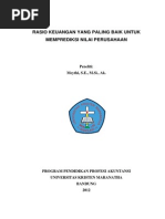 Download Rasio Keuangan Yang Paling Baik Untuk Memprediksi Nilai Perusahaan  by Ayue SN287480385 doc pdf