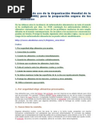 10 Reglas de Oro de la OMS | PDF | Alimentos | Agua