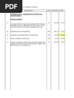 Sample BQ For Infra Works | PDF | Sanitary Sewer | Concrete