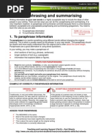WE Paraphrasing and Summarising 2