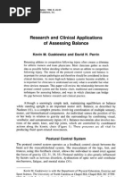 Research and Clinical Applications of Assessing Balance: Kevin M. Guskiewicz and David H. Perrin