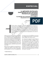 Aplicación Del Derecho Internacional Por Los Jueces