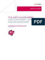 Its Just a Click Away - How Copyright Law is Failing Musicians 23.10.15