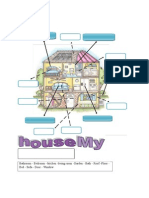 My House: Bathroom - Bedroom - Kitchen - Living Room - Garden - Bath - Roof - Floor - Bed - Sofa - Door - Window