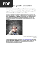 Como Aprender Matemática
