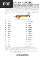 Aviation Phonetic Alphabet Guide | PDF | Naming Conventions | Notation