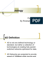 4G Technology: Presented by Rinshad Akbar K