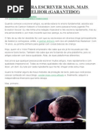 Blog - 3 Passos Para Escrever Mais