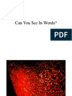 Can You See in Words