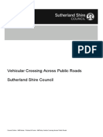 Policy Vehicle Crossing Across Public Roads