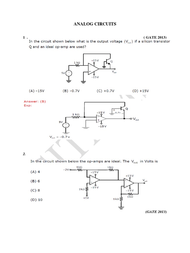 Analog Circuit Analysis and Design | PDF