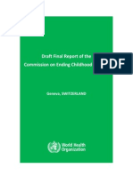 Commission Ending Childhood Obesity Draft Final Report en 2