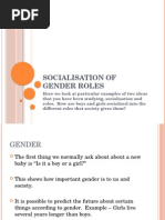 Socialisation of Gender Roles