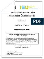 Certificate - Assessment On The Go