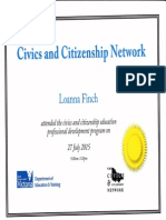Civics and Citizenship PD Certificate