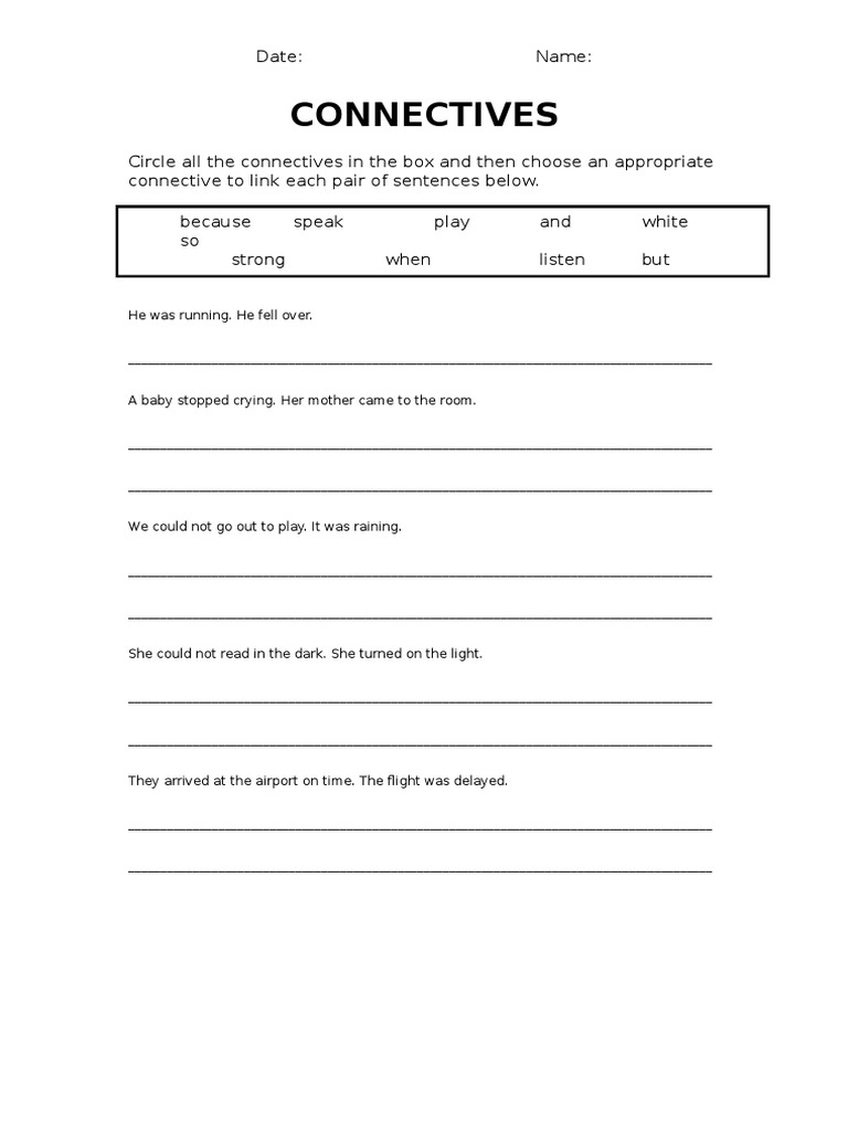 Connectives | PDF