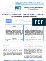 Enfoques y Modelos de Evaluacion E Learning