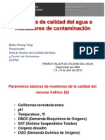 3 Msc. Betty Chung Parametros de Calidad de Agua e Indicadores de Contaminación