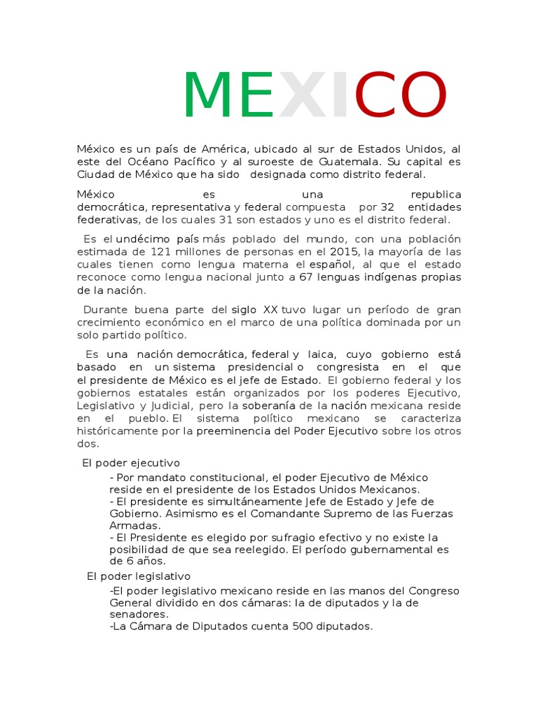 México | PDF | Ciudad de México | México