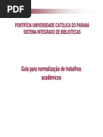 Guia Para Normalização de Trabalhos