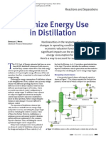 Optimize Energy Use in Distillation