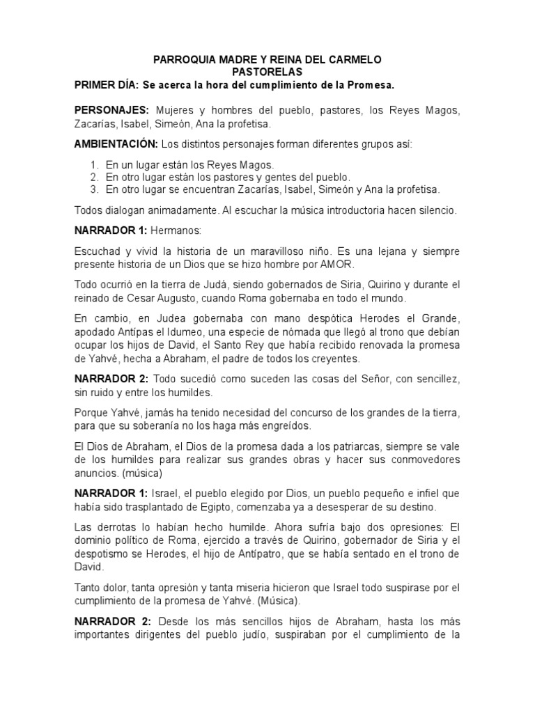 Vestuarios y personajes de pastorela | PDF | María, madre de Jesús ...