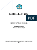 4 Kompetensi Dasar SD - Kurikulum 2013